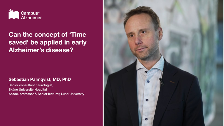 Can the concept of ‘Time saved’ be applied in early Alzheimer’s disease