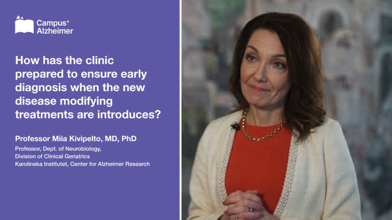 How has the clinic prepared to ensure early diagnosis when the new disease modifying treatments are introduces