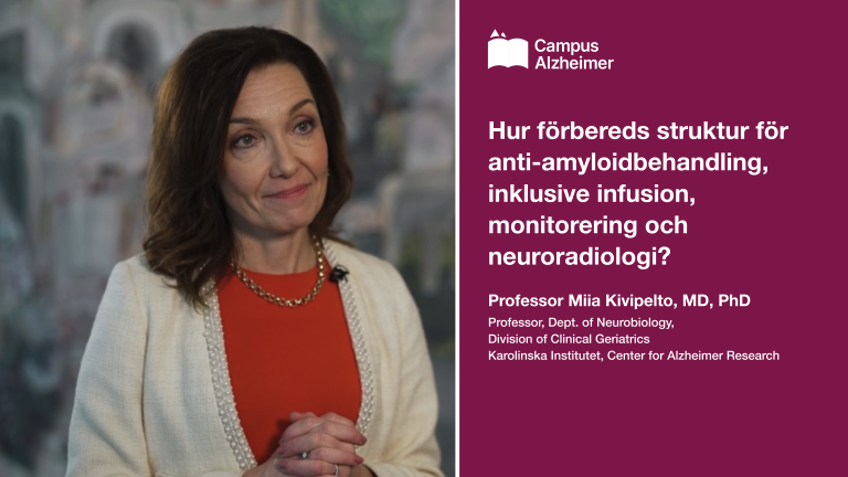 Hur förbereds struktur för anti-amyloidbehandling, inklusive infusion, monitorering och neuroradiologi?