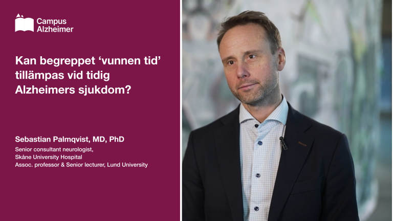 Kan begreppet 'vunnen tid' tillämpas vid tidig Alzheimers sjukdom?
